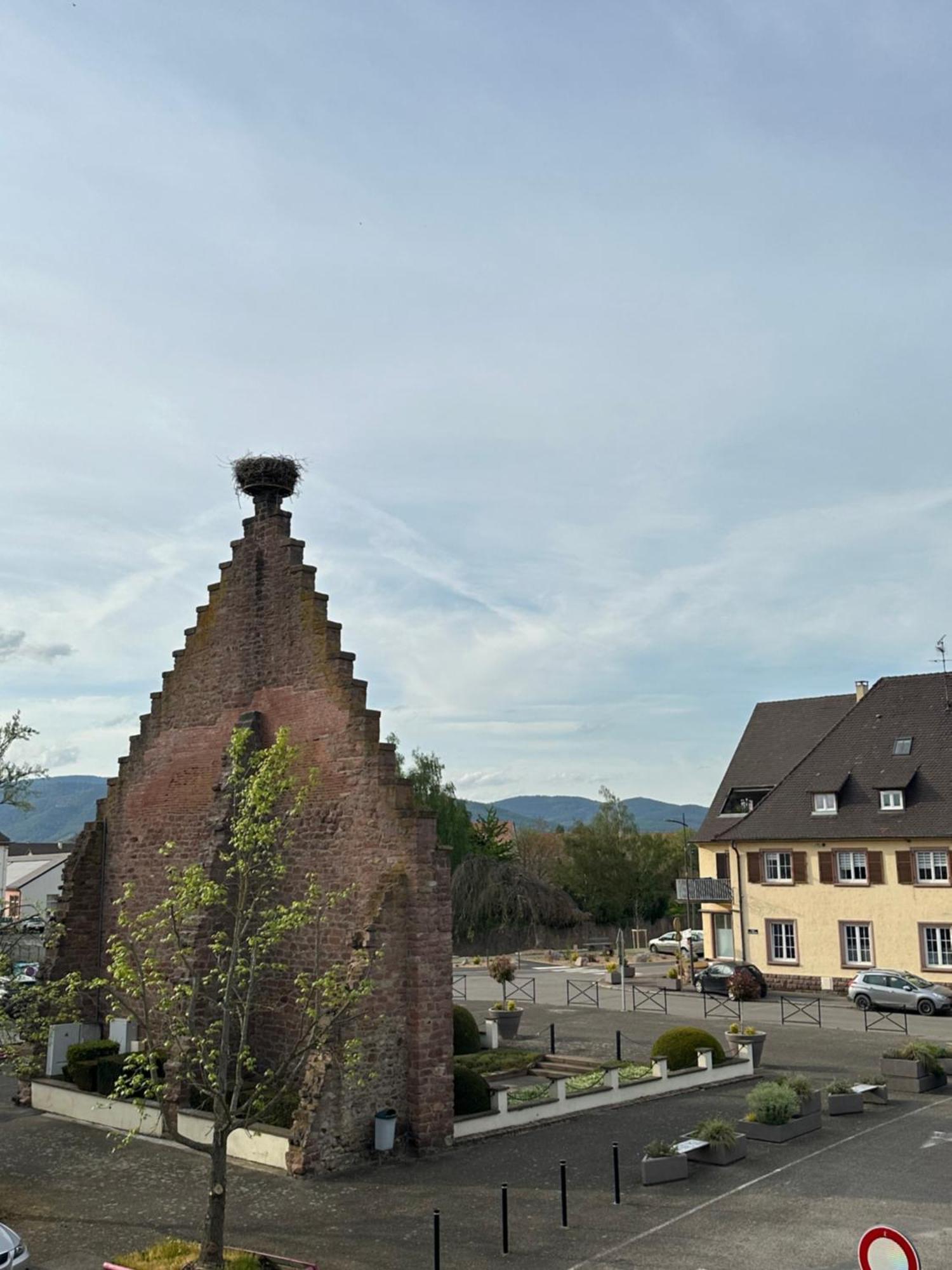 Hotel Au Nid De Cigognes Ostheim Exteriör bild