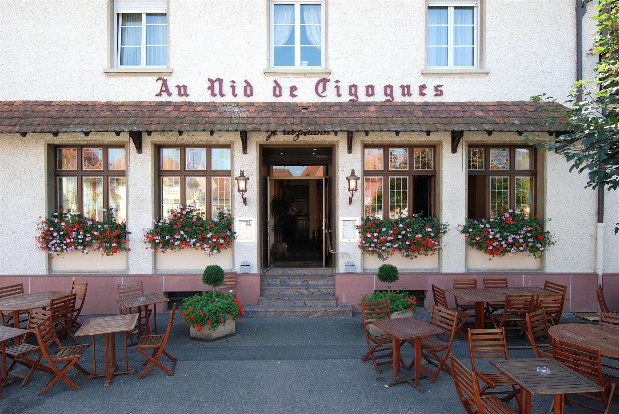 Hotel Au Nid De Cigognes Ostheim Exteriör bild